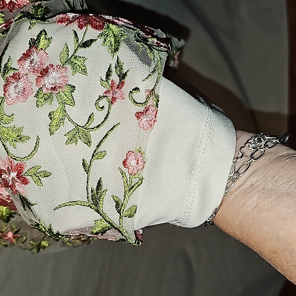 Adrianna Papell floral embroidered dress - Picture 6 of 13